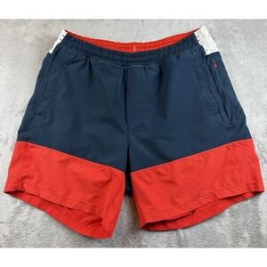 Birddogs Shorts Men's XL Boom for your Boomstick Lined Red Navy 7" Running Swim